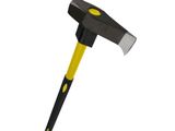 une image représentant un marteau avec un manche jaune sur fond blanc