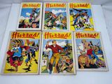 six vintage children ' s comic books from the 1950 ' s, including the adventures of harrat and