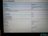 a computer screen with a list of information on it