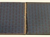 a book opened to show a pattern on the cover