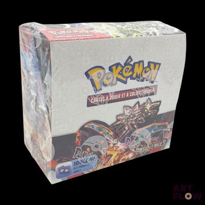 pokemon trading card game box with a black and white background