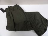 an image of a pair of army green pants on a white surface