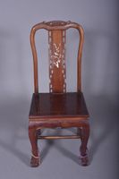 CHINE, Lot de 8 chaises en "bois de Hongwu" sculpté et moulu… (photo 3)