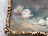 a picture of a painting of flowers in a gold frame