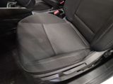 the interior of a car with black leather seats and black trims