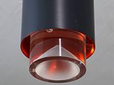 a light that is hanging from the ceiling in the room