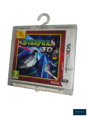 un étui en plastique transparent avec une image d'un jeu Star Fox