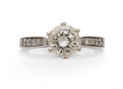 Bague "Diamants' Diamants ronds taille brillant Or 18k (750)…