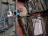 a lot of electrical equipment that are on the floor
