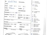 a sheet of paper that has a picture of a car on it