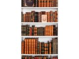 an image of a book shelf filled with lots of old books