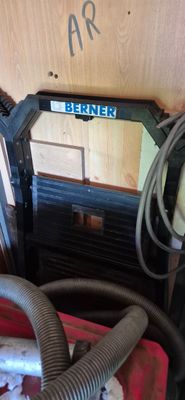 a picture of an air conditioner in a garage