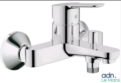 a close up of a faucet with a white background