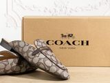 coach women ' s slippers in signature jacqua