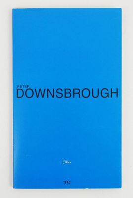 a blue book with the words downbrough on it
