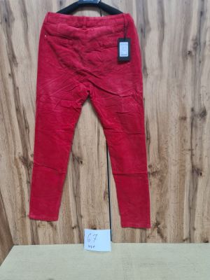 Lot de 107 pantalons femme ? Coupe slim rouge avec dtails z…