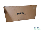 a cardboard box with the e - ion logo on it