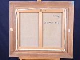 a picture of an easel with a picture on it