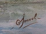 an image of a close up of a painting of a person on a surfboard