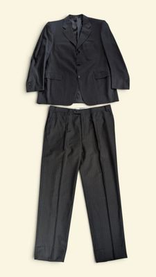 a picture of a suit and tie on a white background
