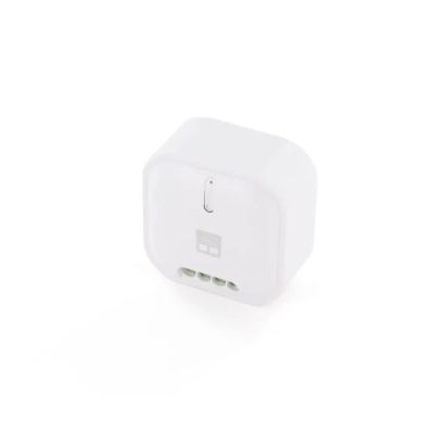 an image of a white power adapter on a white background
