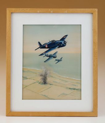 Jean CUNY (1925-1992) Avions de chasse