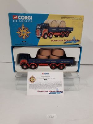 a toy truck that is on display in a box