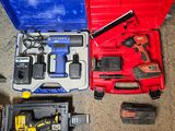 a tool kit that is sitting on the floor