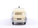 yellow toy car on white background with white background