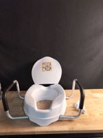 Rehausseur Toilette Adulte avec Accoudoirs 10 cm, Siège WC P…