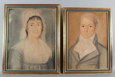 Ecole française du début du XIXe siècle, Portrait de femme a…