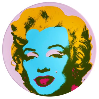 Andy Warhol Assiette en porcelaine "Marilyn" (violet)