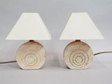 deux lampes posées sur une table