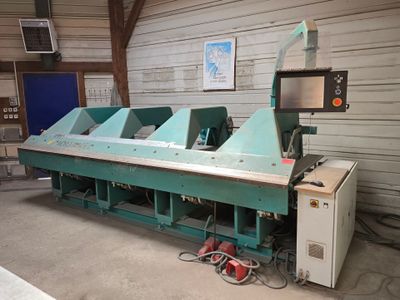 a machine that is sitting inside of a building