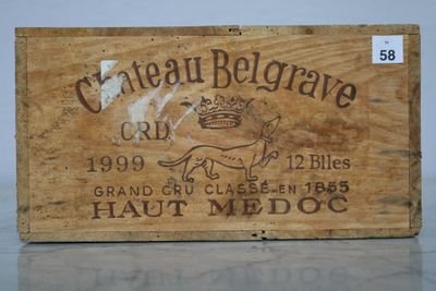 Douze bouteilles de Château Bellegrave grand cru classé Haut…