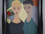 an image of a painting of two people standing next to each other