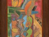 an image of a painting of a man playing a guitar
