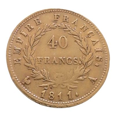 l'image d'une pièce de monnaie sur laquelle figure le chiffre 40
