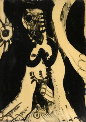 un dessin en noir et blanc représentant une femme avec un oiseau sur l'épaule