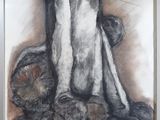 an image of a drawing of a tree in a frame on a wall