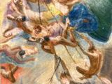 une image représentant un tableau où l'on voit un groupe de personnes sur un bateau