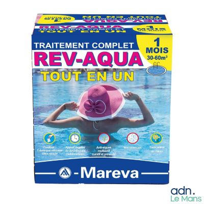 une boîte de « Revaqa Tout Enun » avec une femme portant un chapeau rose
