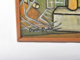 a picture of a painting on the wall of a room