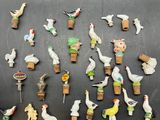 a lot of small figurines that are on a table