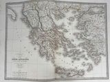an old map of the greek island of hydraopia