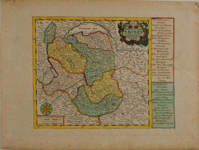 an old map of the country of england with a yellow border