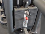 a close up view of a machine in a gym