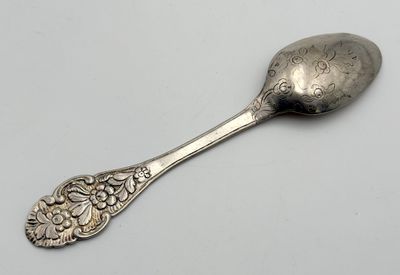 NUREMBERG, XVIIIe CUILLER d'anniversaire en argent, la spatu…