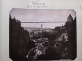 a picture of a black and white photo of a bridge