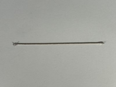 an image of a long metal nail on a white surface